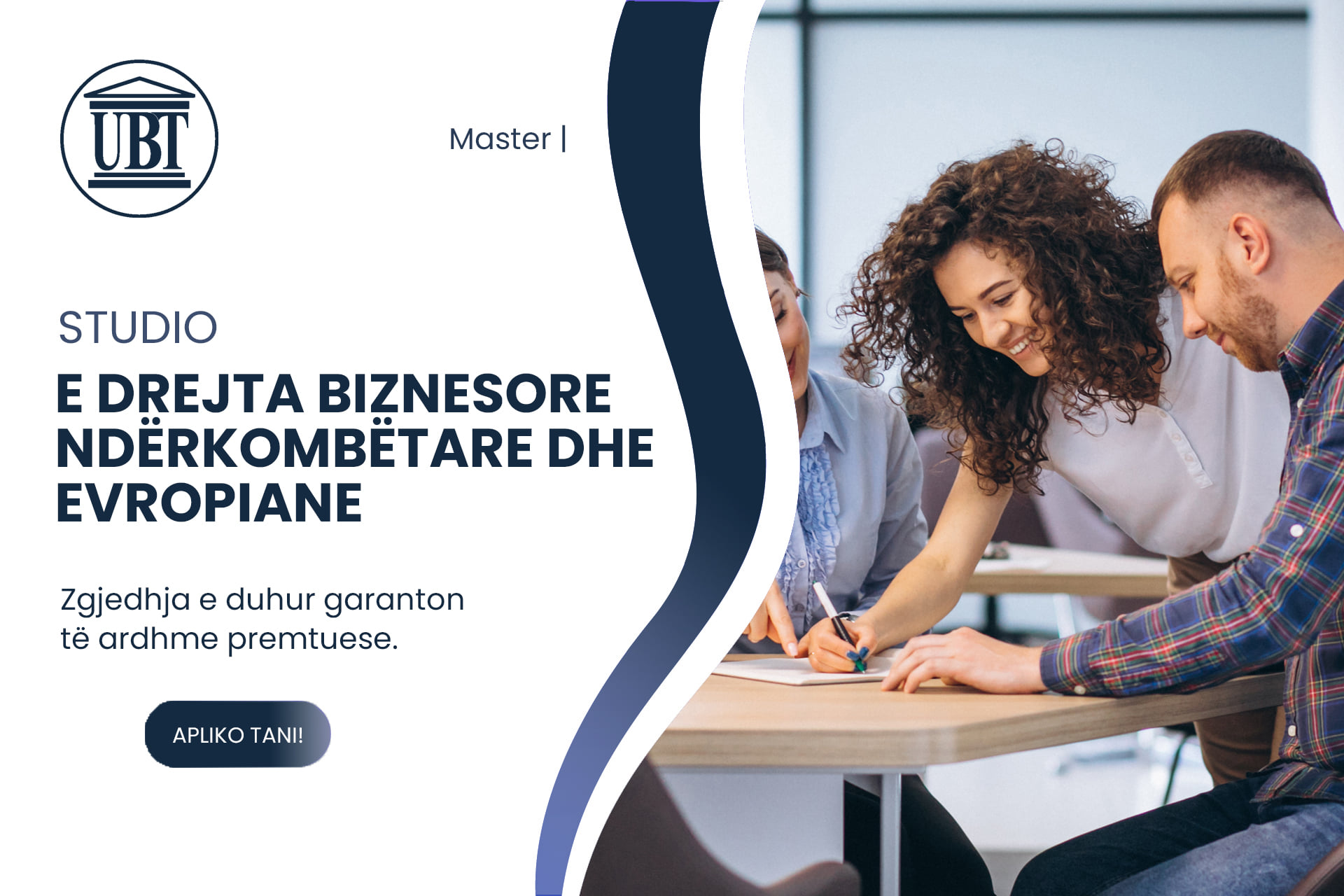 Studio master në E Drejta Biznesore Ndërkombëtare dhe Evropiane
