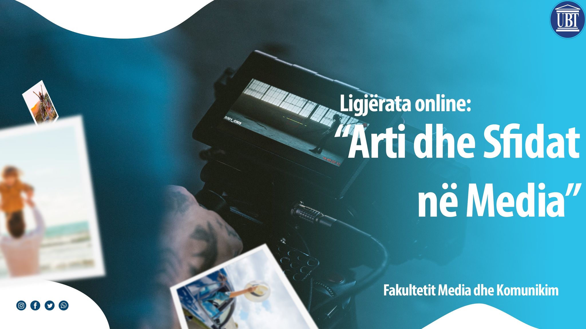 Në Fakultetin Media dhe Komunikim u mbajt ligjërata tematike online për artin dhe sfidat në media
