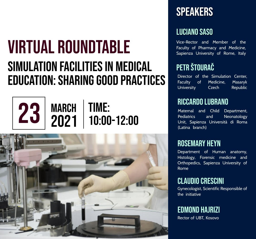 NJOFTIM: Rektori Hajrizi do të marrë pjesë në tryezën: “Simulation Facilities in Medical Education: Sharing good practices”