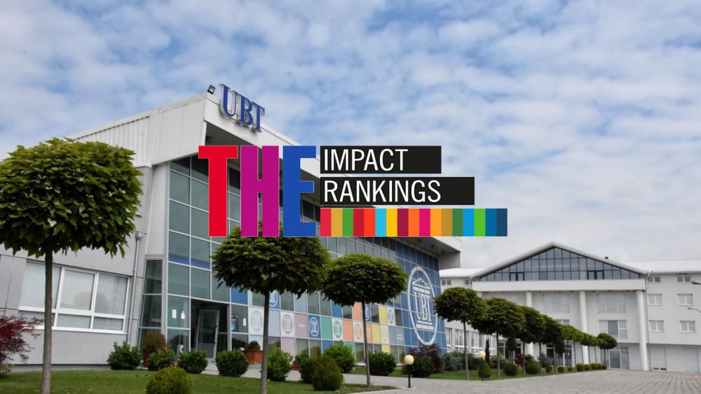 UBT mes institucioneve më të mira në botë për impaktin në zhvillimin e qëndrueshëm 