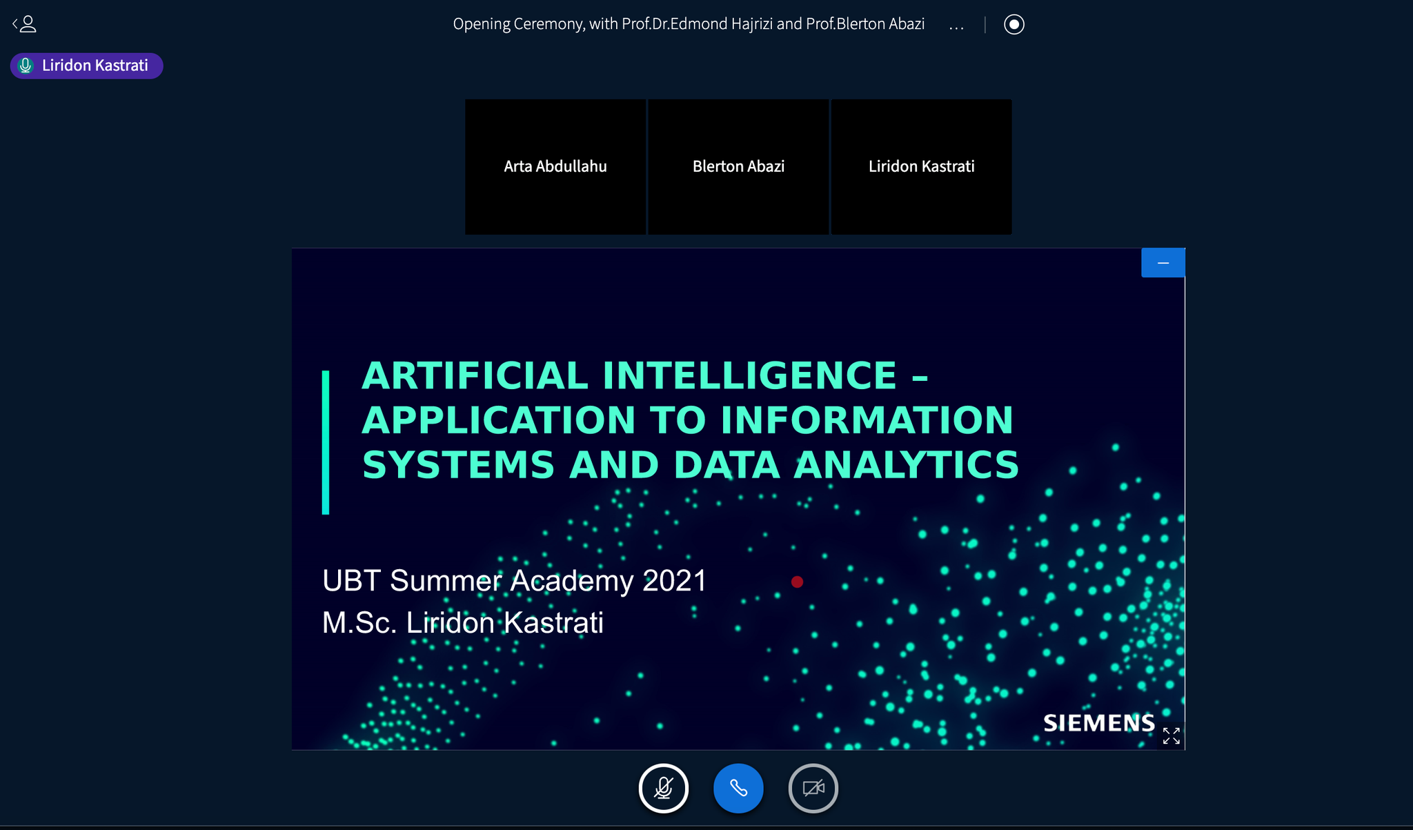 Akademia Ndërkombëtare Verore e Fakultetit Sistemet e Informacionit në UBT fillon aktivitetin me diskutimin për inteligjencën artificiale
