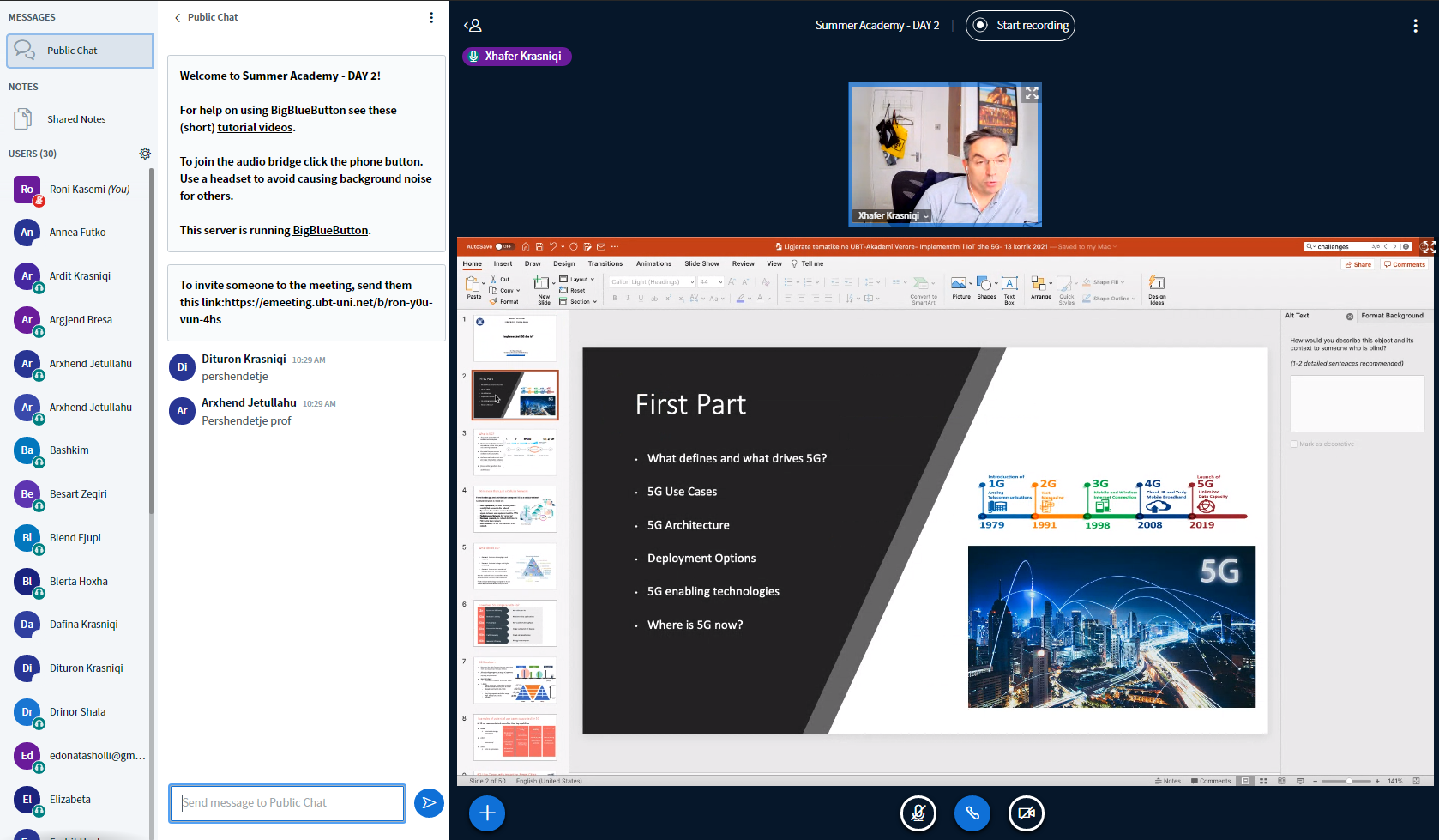 Në akademinë e Fakultetit të Mekatronikës, në kuadër të “Global UBT FEST 2021” u diskutuan temat inovative për këtë fushë