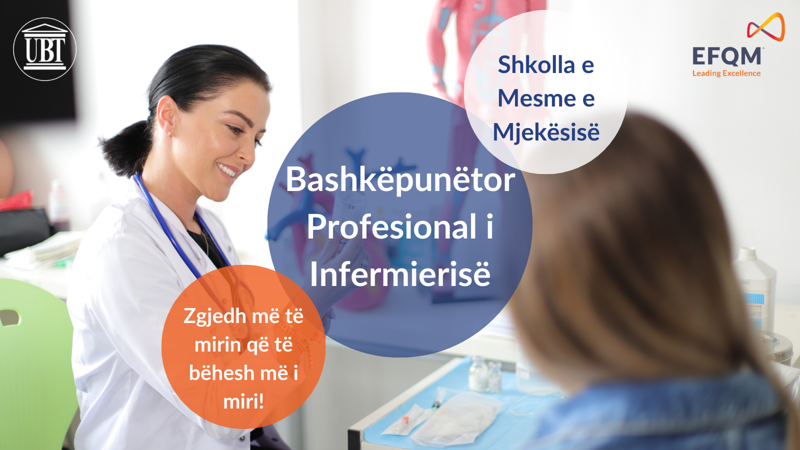 Bëhu pjesë e Shkollës së Mesme të Mjekësisë në drejtimin Bashkëpunëtor Profesional i Infermierisë