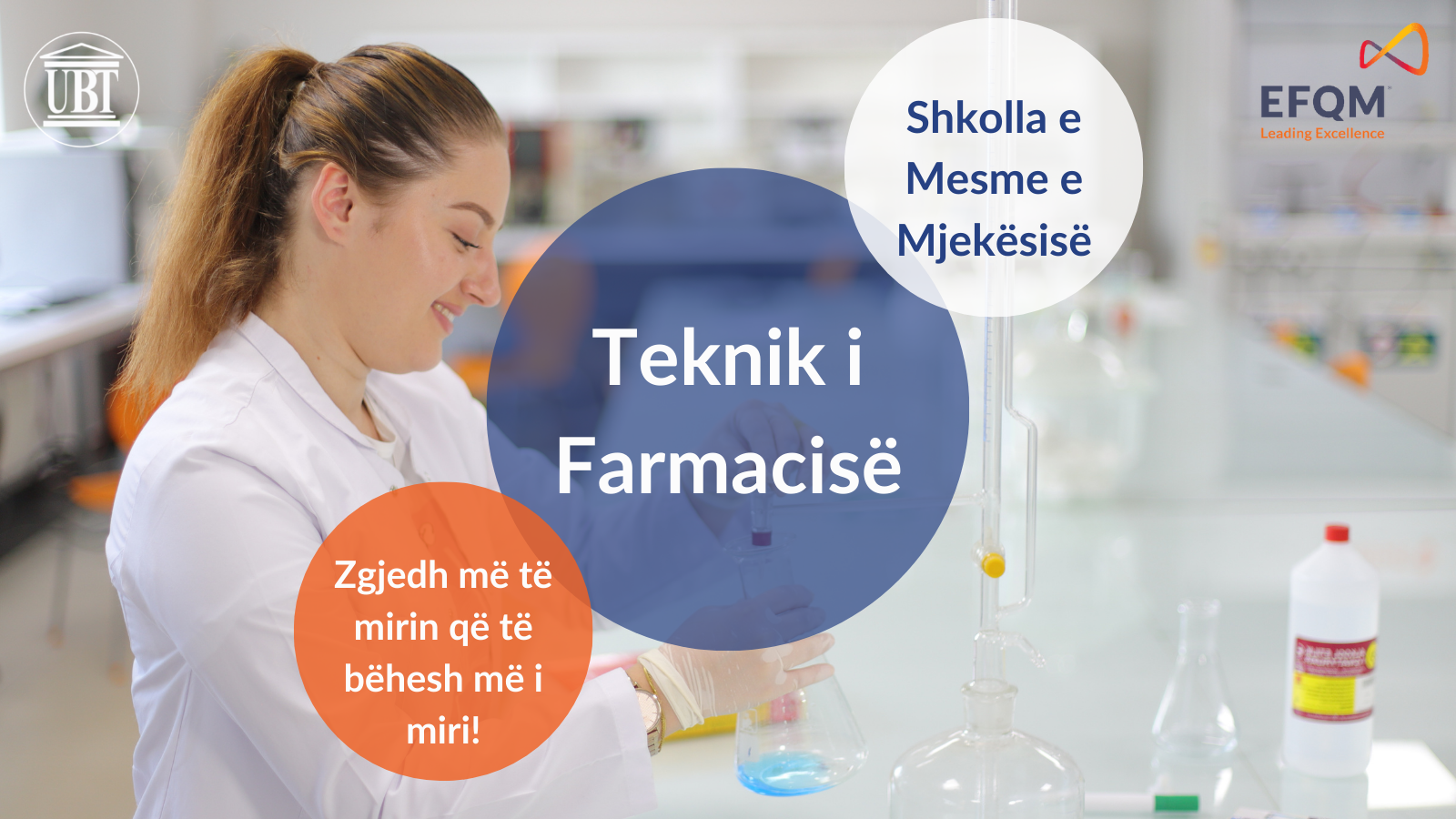 Zgjedhni të vazhdoni shkollimin tuaj parauniversitar në drejtimin Teknik i Farmacisë në Shkollën e Mesme të Mjekësisë në UBT