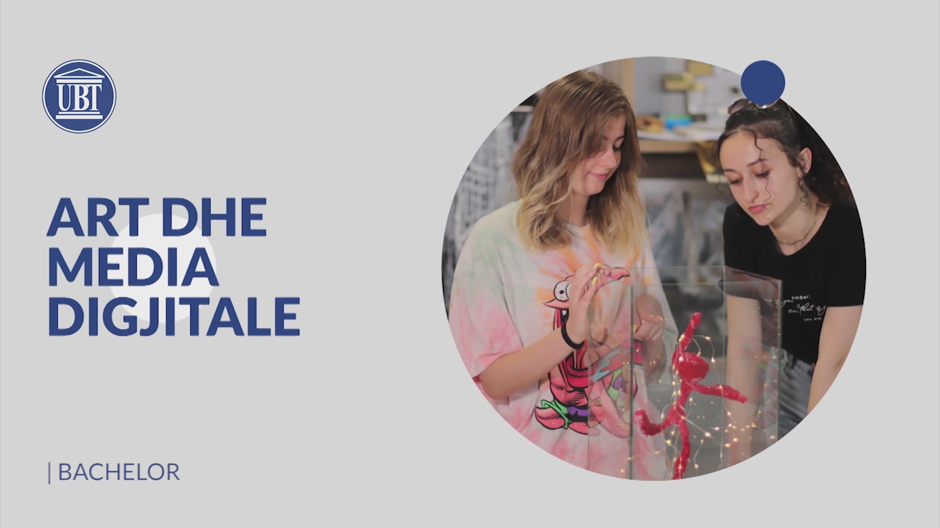 Studio në Fakultetin Art dhe Media Digjitale në UBT