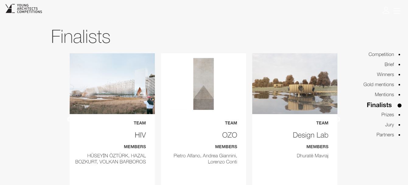 Studentja e Arkitekturës dhe Planifikimit Hapësinor, Dhuratë Mavraj, fiton çmimin “Finalist mention” në garën “Young Architects Competition – YAC”