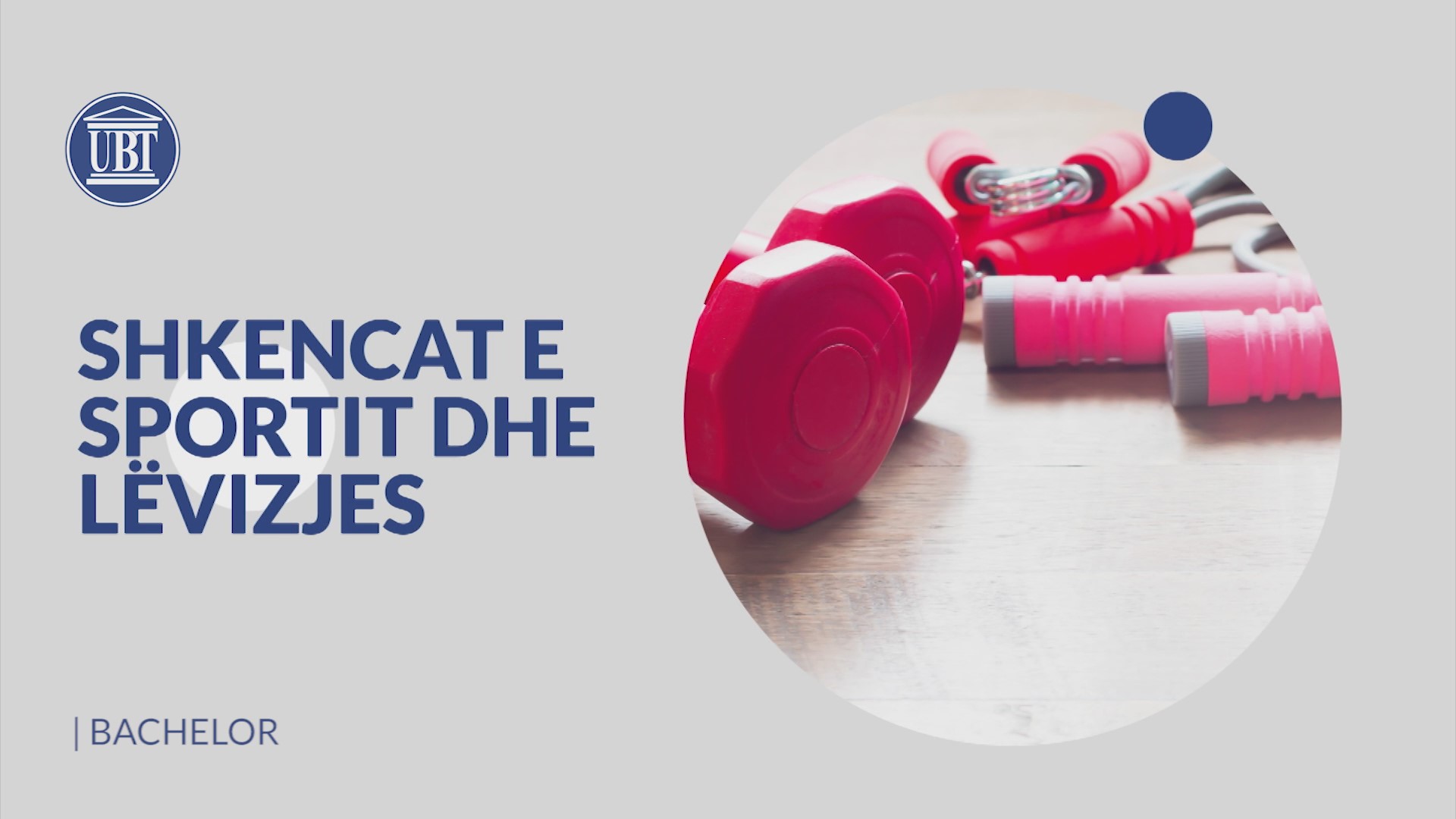 Studio në Fakultetin Shkencat e Sportit dhe Lëvizjes në UBT
