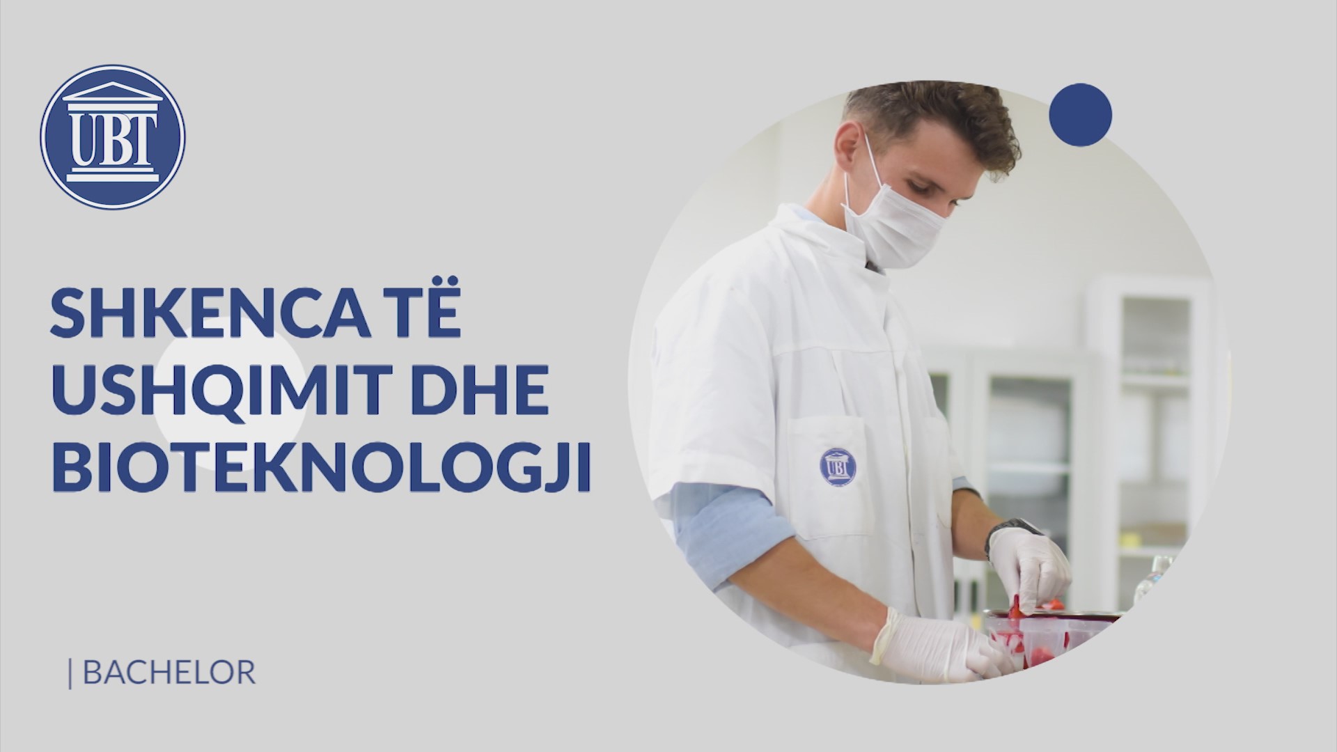 Studio në Fakultetin Shkencat e Ushqimit dhe Bioteknologji në UBT