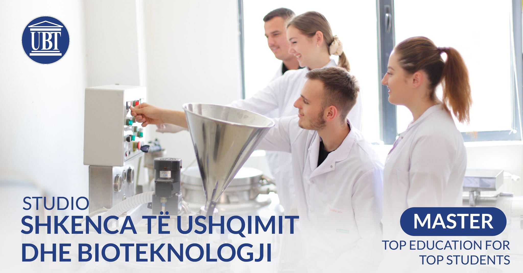 Studio master në Shkencat e Ushqimit dhe Bioteknologji në UBT