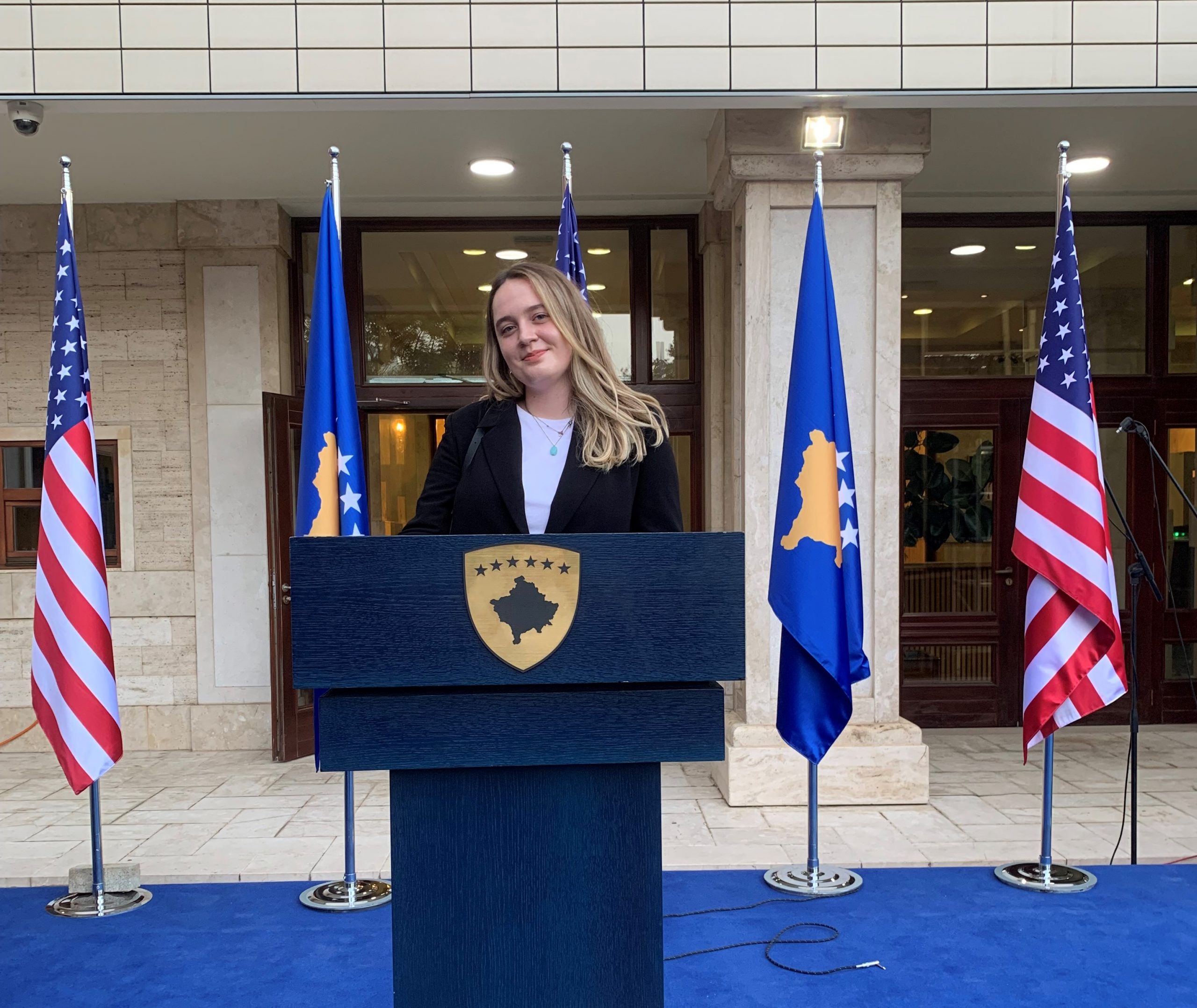 Studentja e UBT-së, Dea Preniqi, zhvilloi punën praktike në Zyrën e Presidentes së Republikës së Kosovës