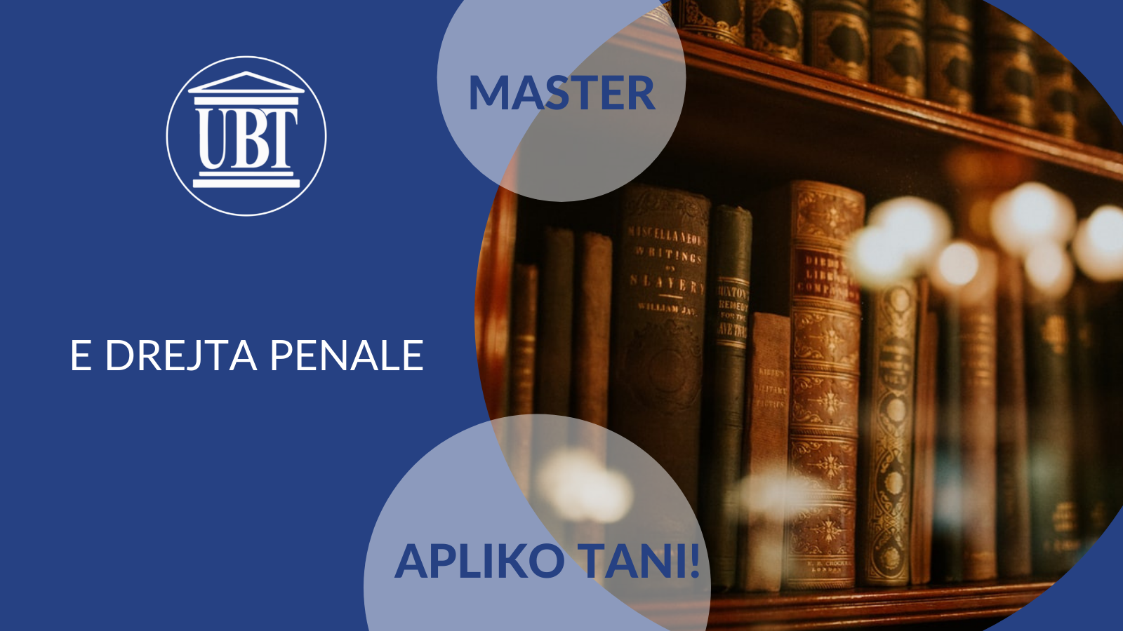 Studio në programin E Drejta Penale në nivelin master në UBT