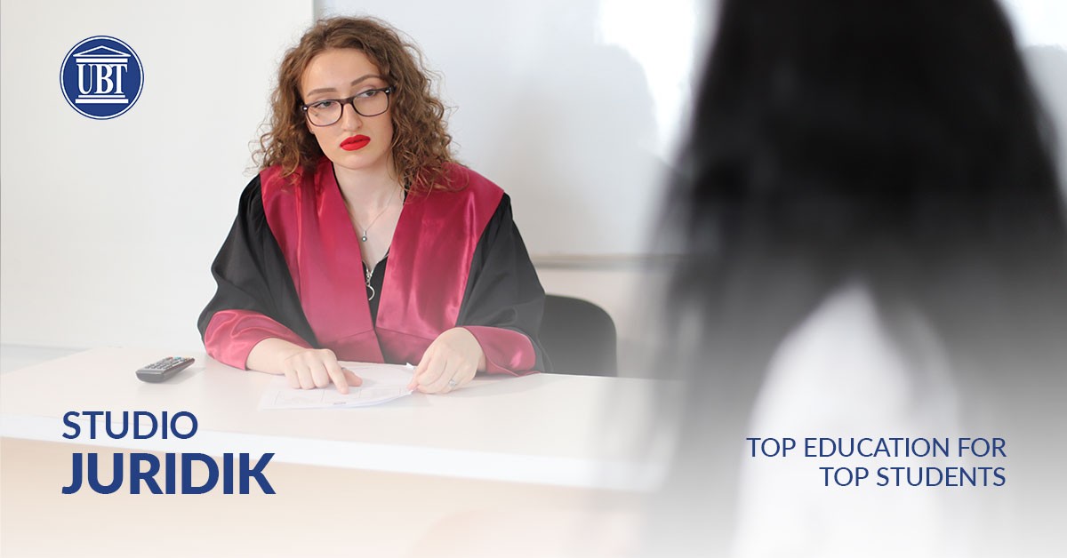 Bëhu profesionist i diplomuar i fushës së drejtësisë duke studiuar në Fakultetin Juridik në UBT