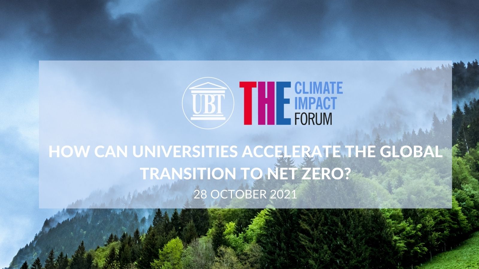 UBT ftohet në Forumin Botëror për Ndryshimet Klimatike – Climate Impact Forum