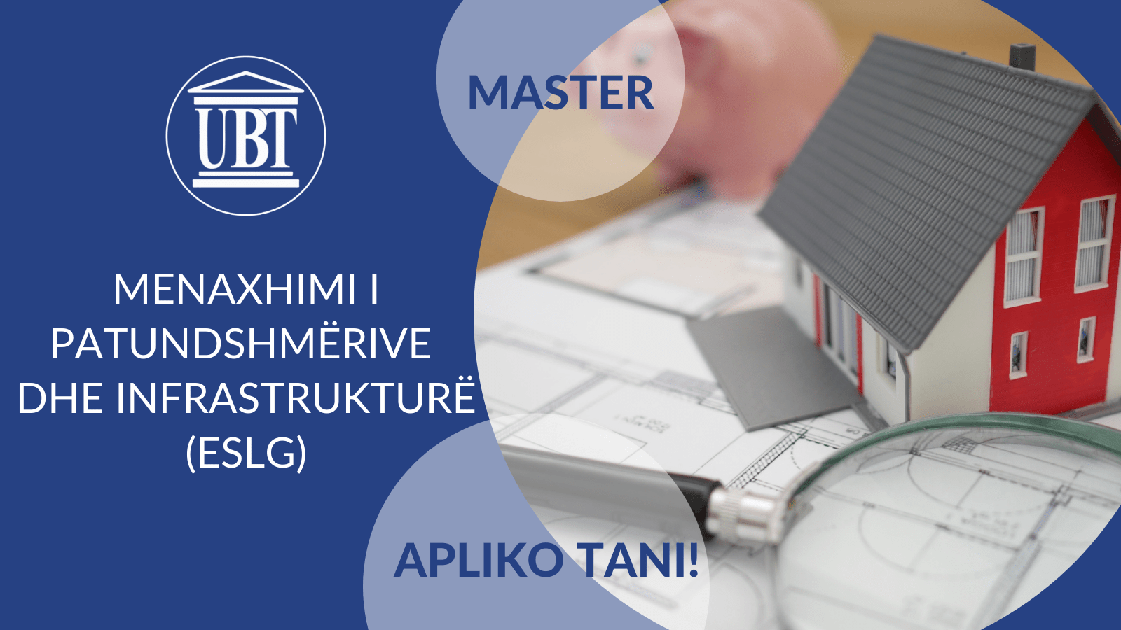 Studio master në Menaxhim i Patundshmërive dhe Infrastrukturë