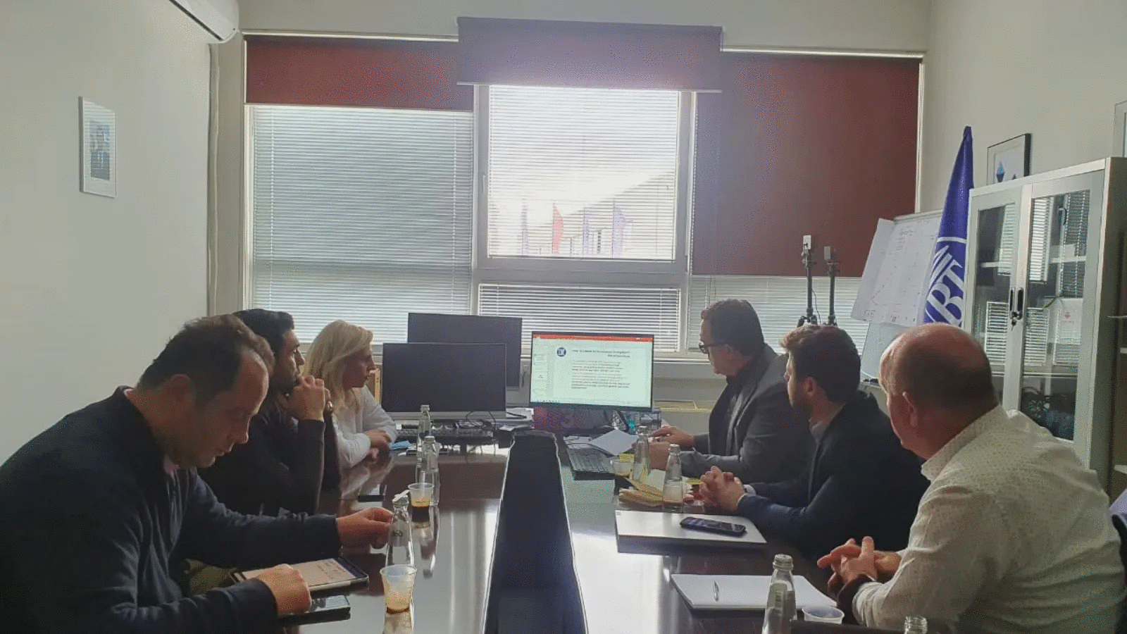 A delegation from the Office of the Development Coordinator and representatives from the Assembly of the Republic of Kosovo, were received in a meeting by Rector Hajrizi