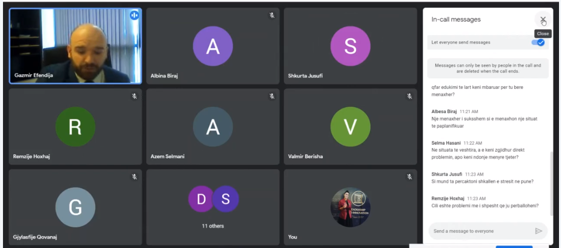 Në kuadër të aktiviteteve për 20-vjetorin e UBT-së, MBE mbajti ligjëratë tematike me përfaqësues nga industria