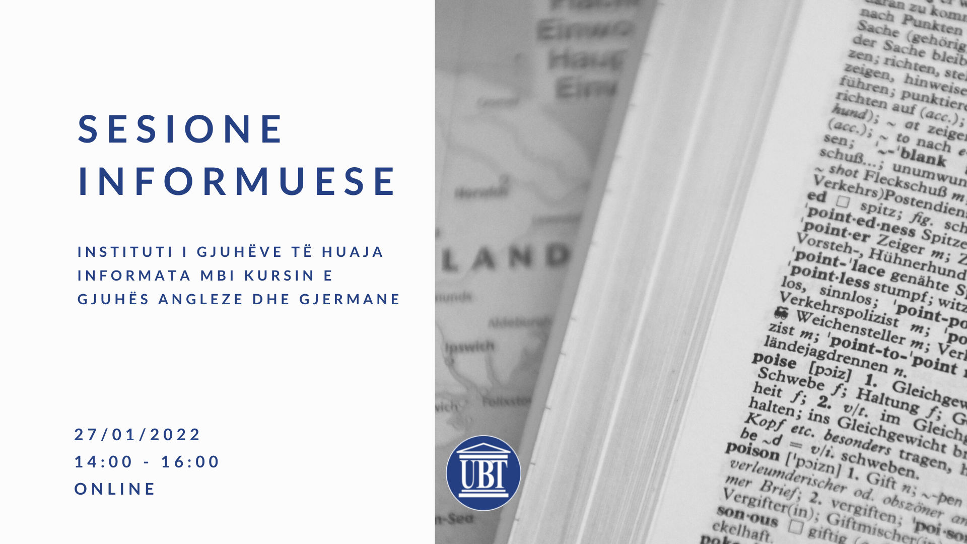 Instituti i Gjuhëve të Huaja organizon sesione informuese për kursin e gjuhës angleze dhe gjermane