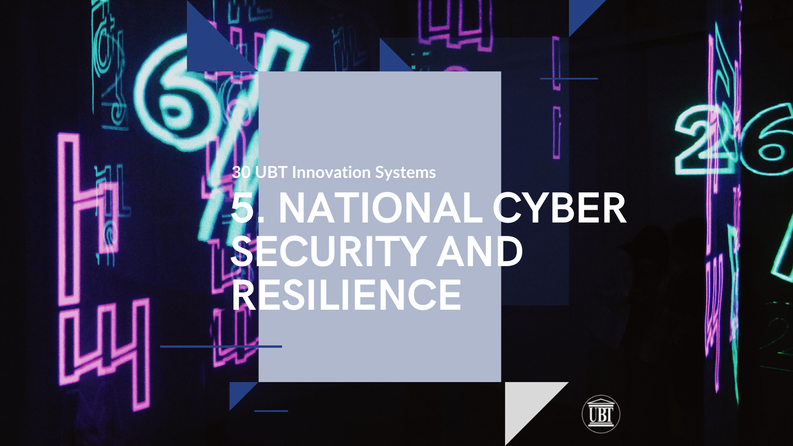 NATIONAL CYBER SECURITY AND RESILIENCE – UBT INNOVATIONS