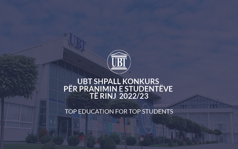 UBT shpall konkurs për pranimin e studentëve të rinj për vitin akademik 2022/23