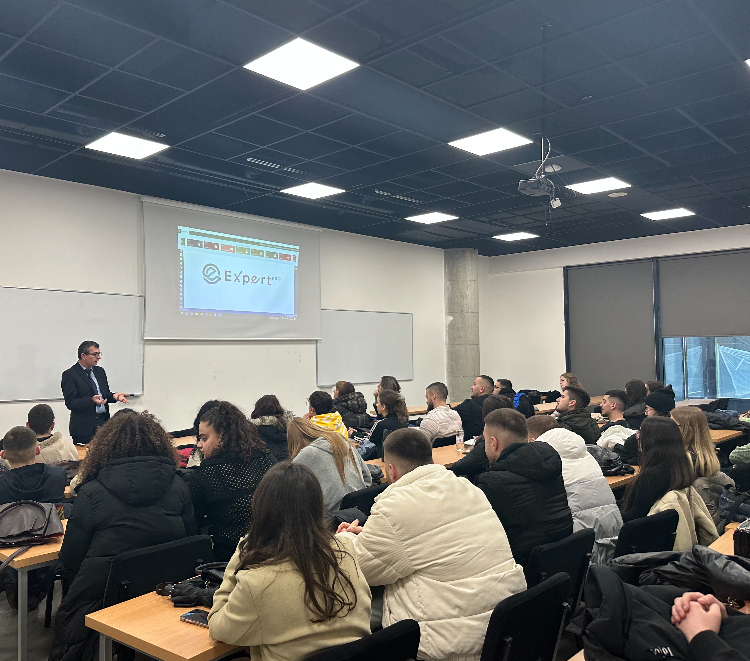 Expert Arsim Zeka held a thematic lecture with the students of the Faculty of Management, Business and Economics at UBT