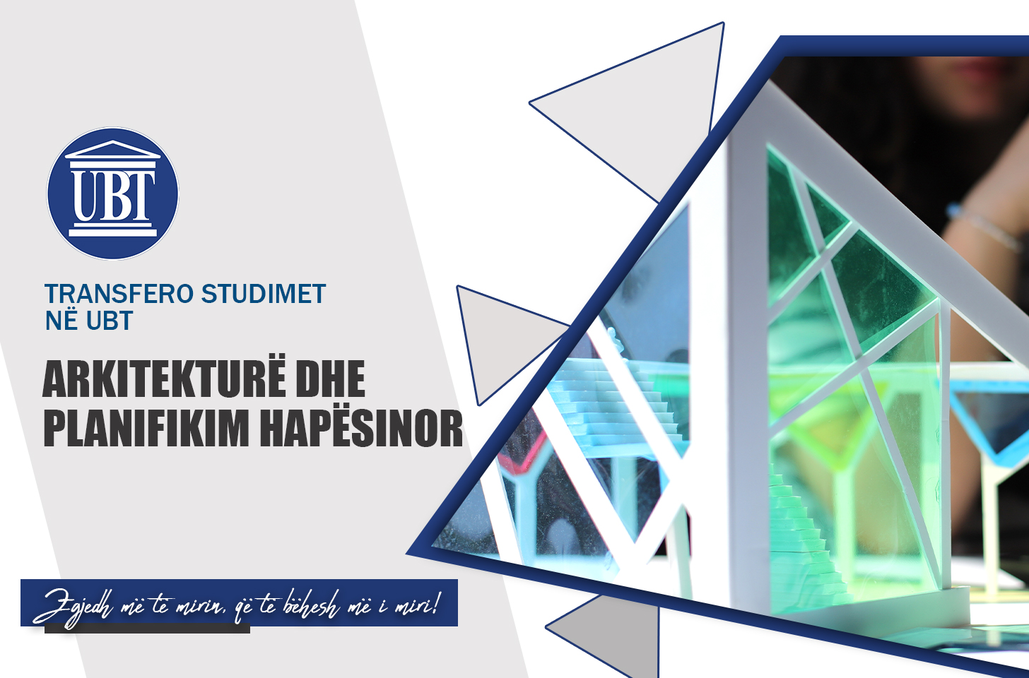 Transfero studimet në programin Arkitekturë dhe Planifikim Hapësinor në UBT