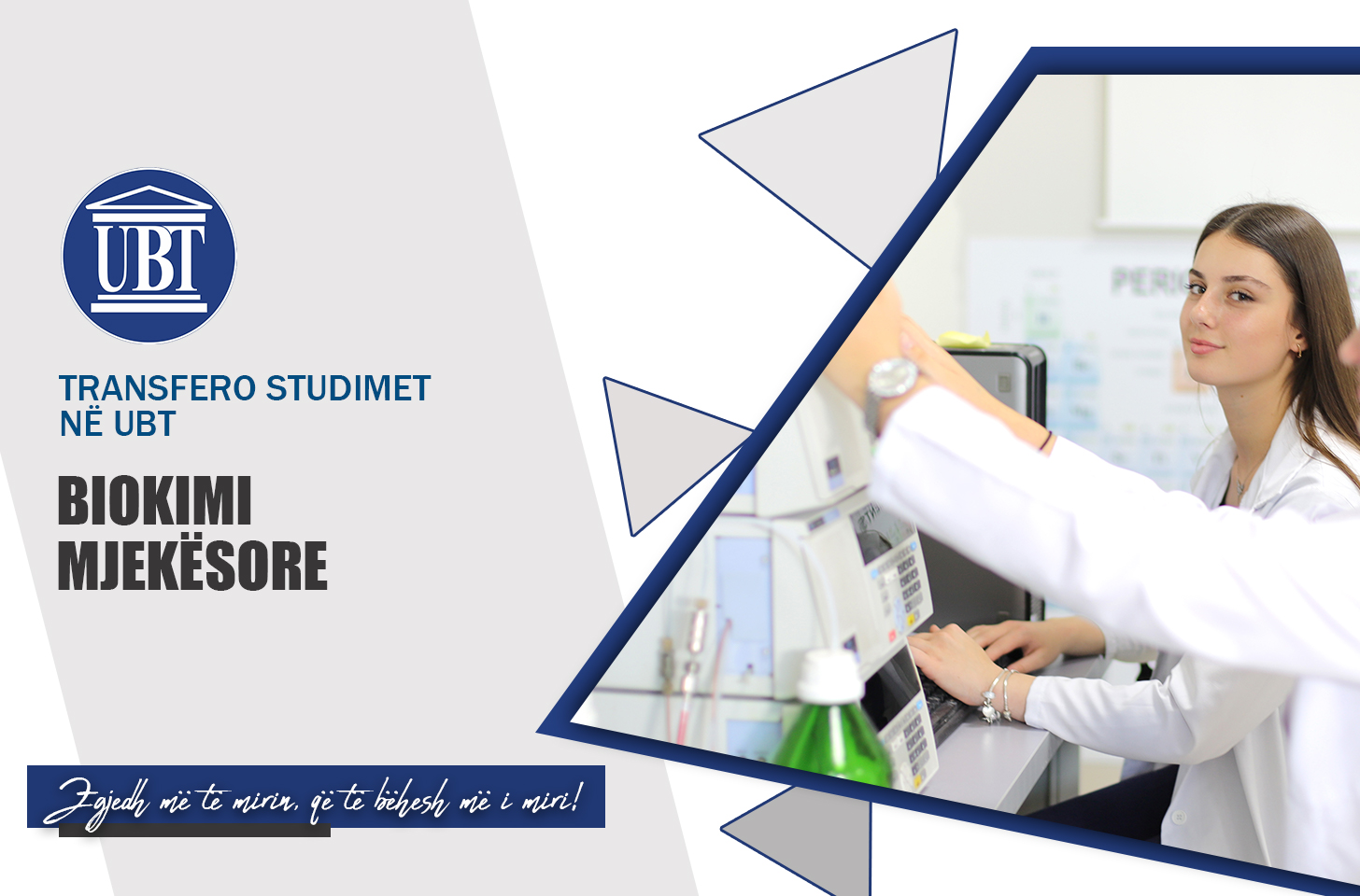 Transfero studimet në programin Biokimi Mjekësore në UBT