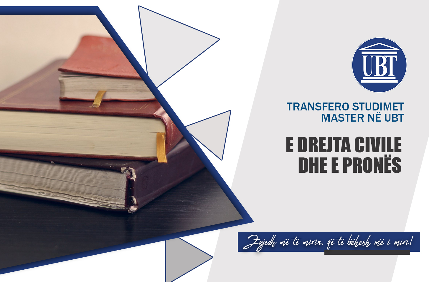 Transfero studimet master në programin E Drejta Civile dhe e Pronës në UBT