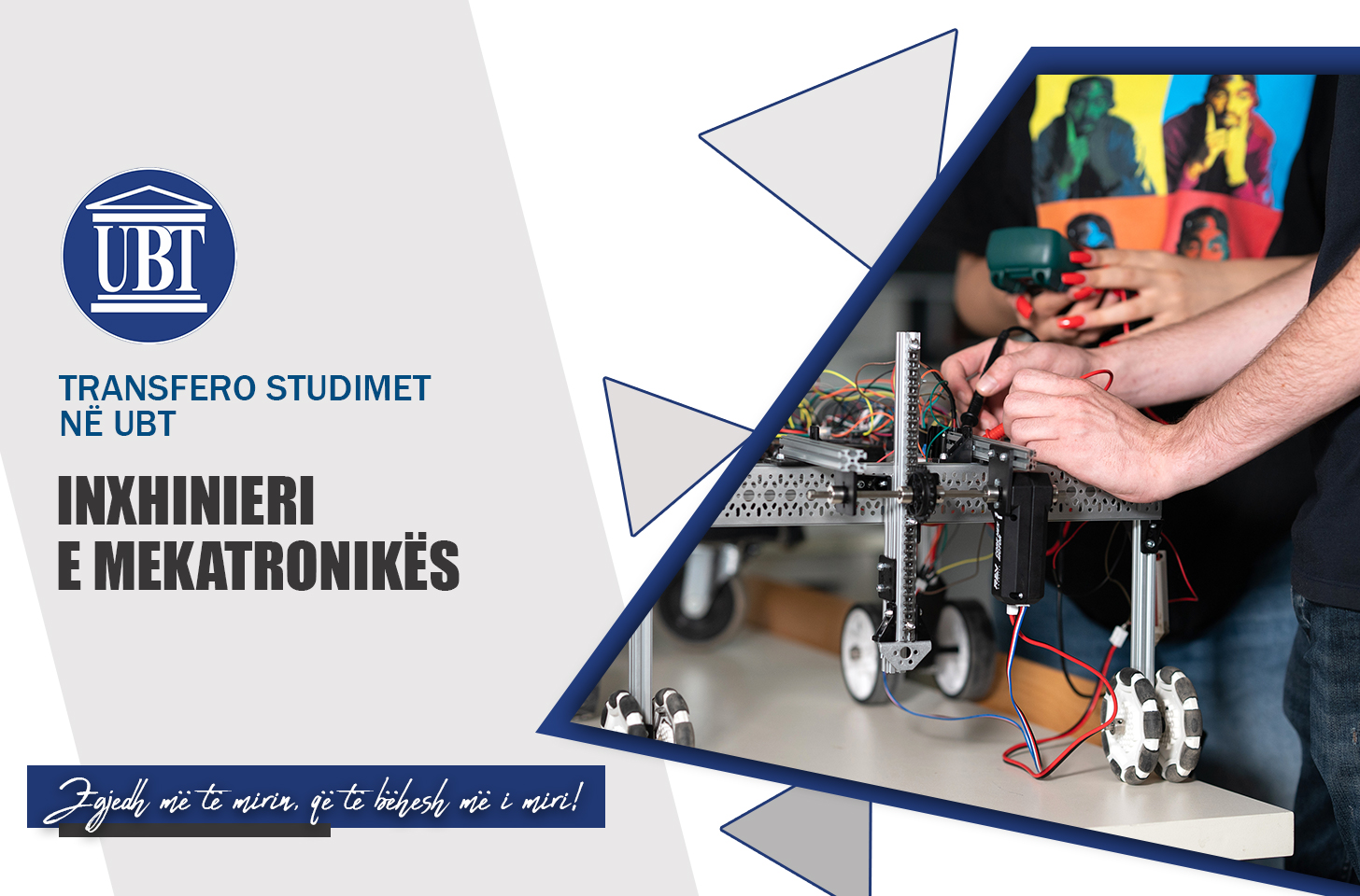 Transfero studimet në programin Inxhinieri e Mekatronikës në UBT