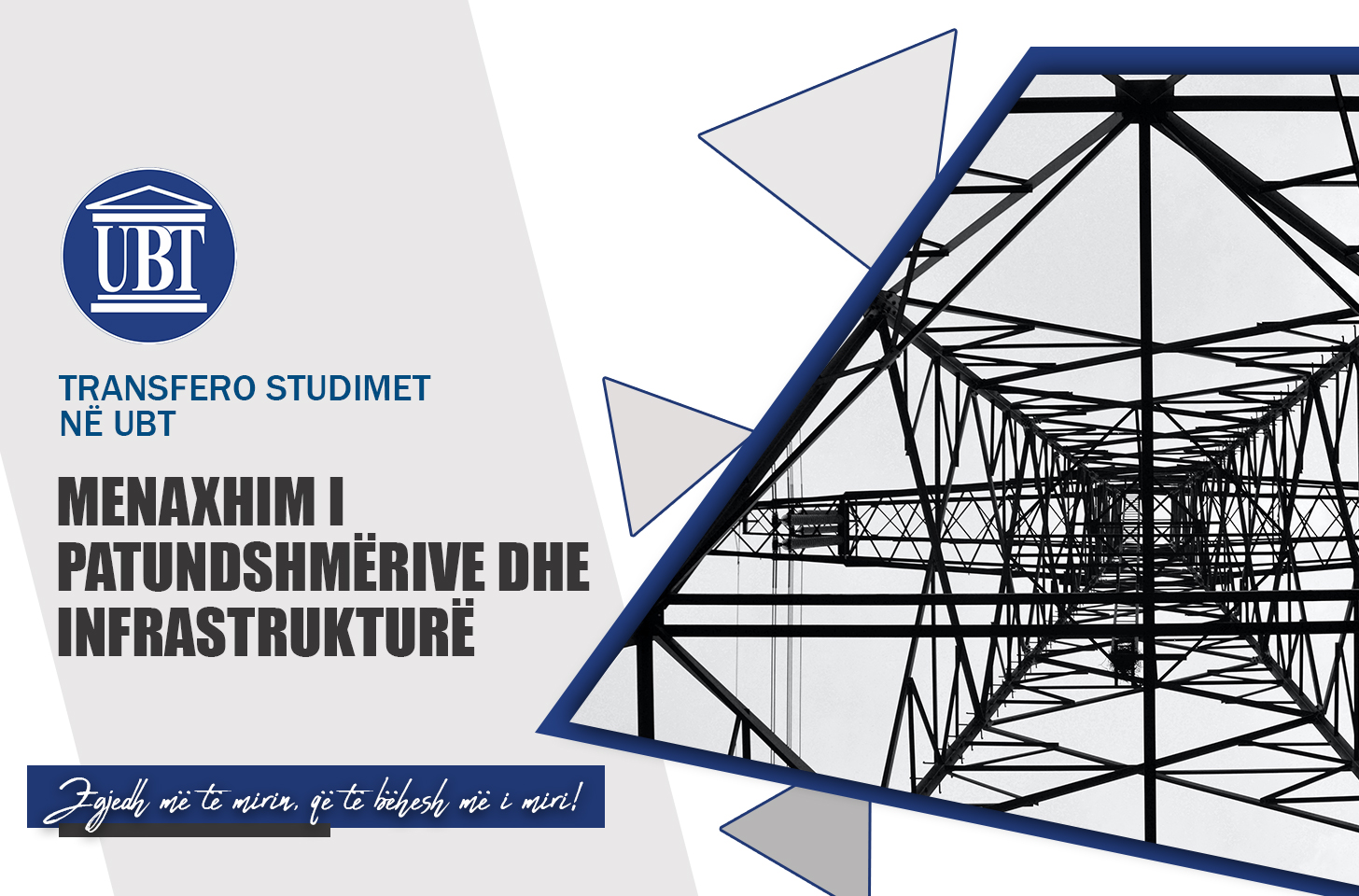 Transfero studimet në programin Menaxhim i Patundshmërive dhe Infrastrukturë në UBT