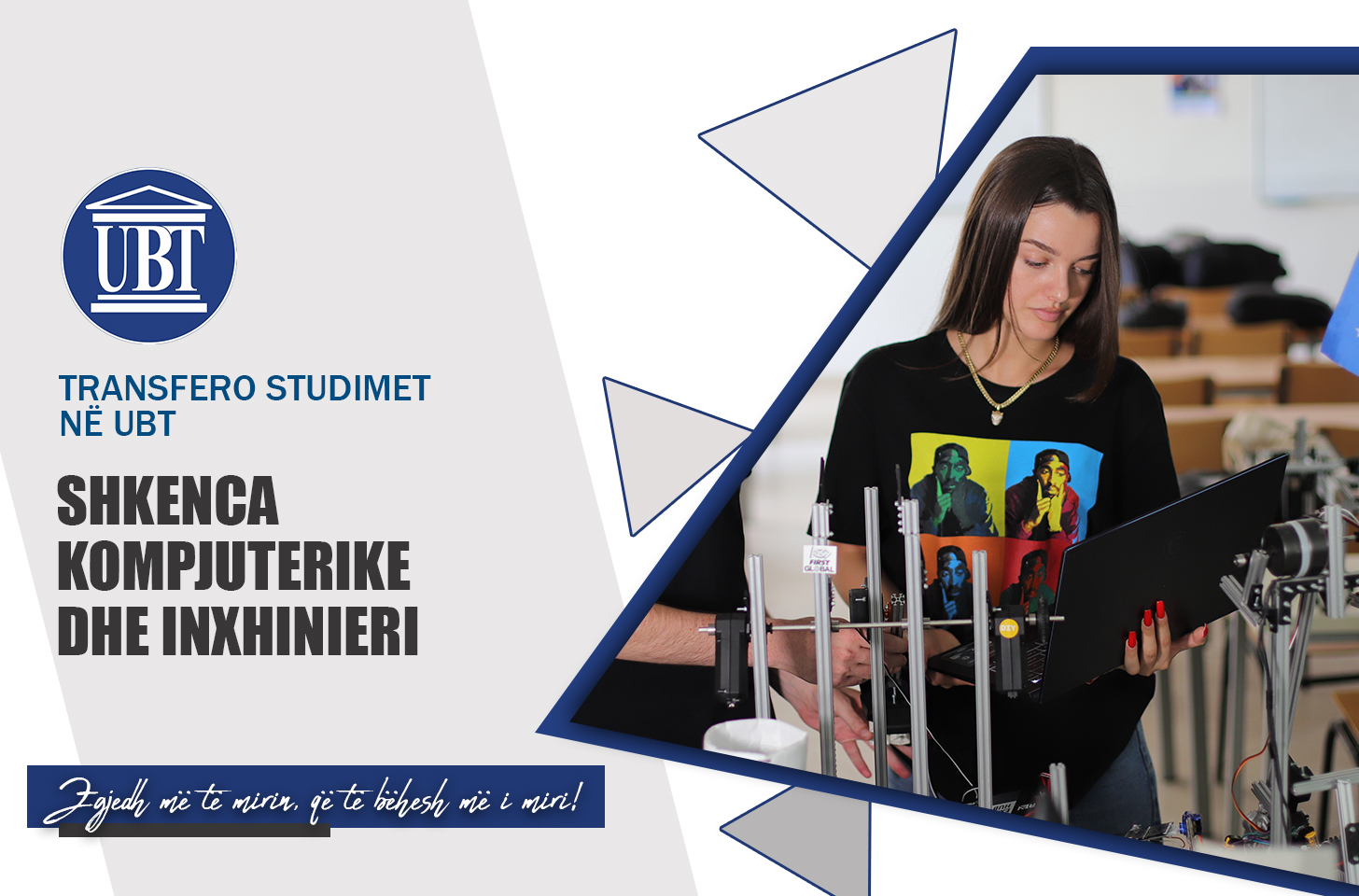 Transfero studimet në programin Shkenca Kompjuterike dhe Inxhinieri në UBT