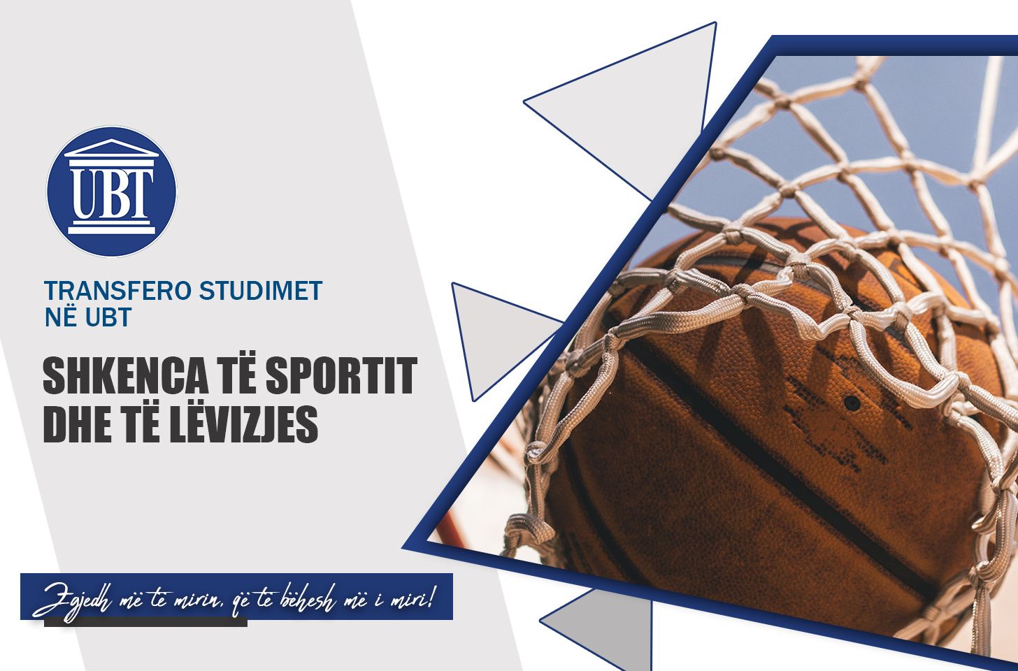 Transfero studimet në programin Shkenca të Sportit dhe të Lëvizjes në UBT