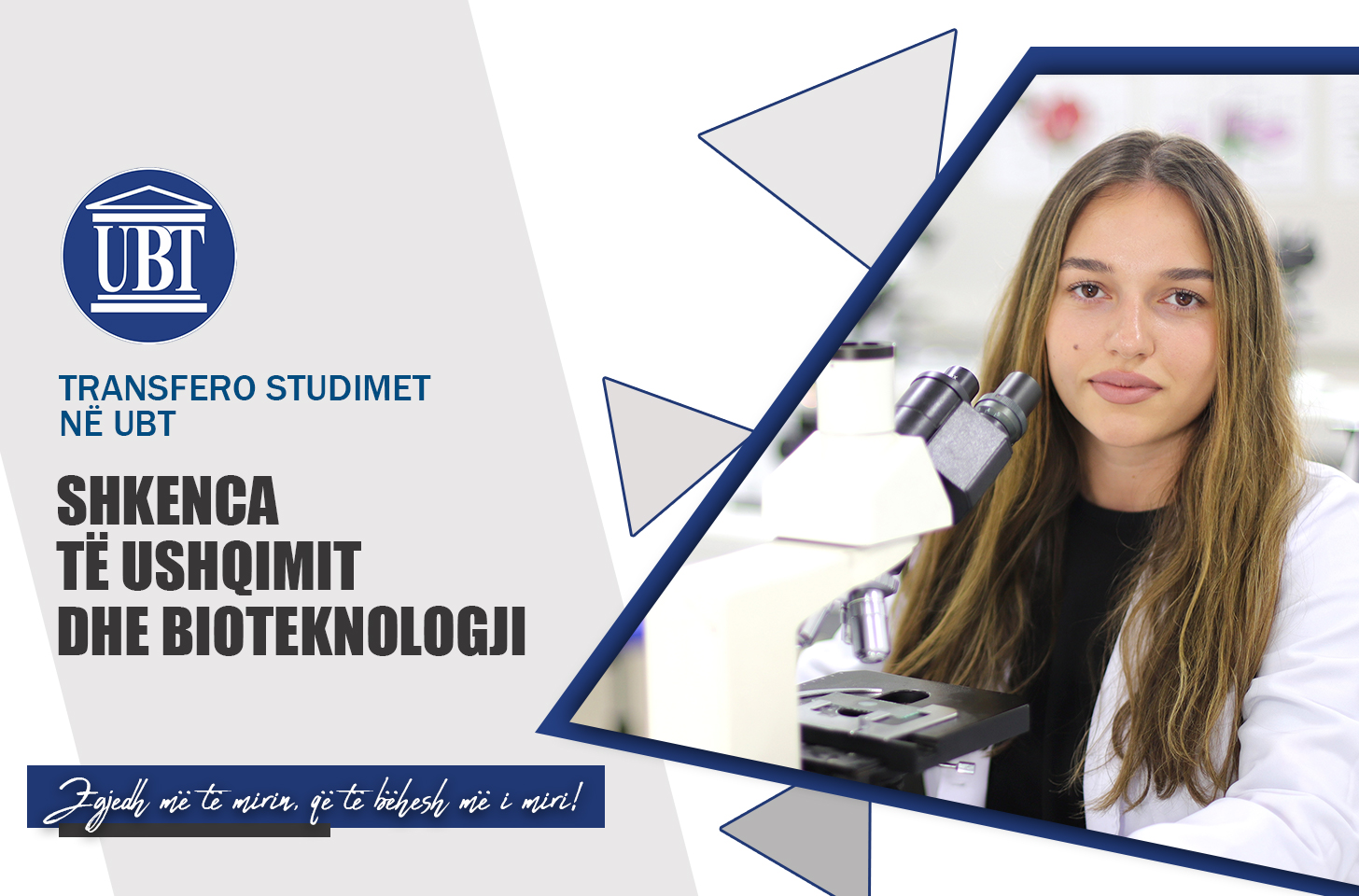 Transfero studimet në programin Shkenca të Ushqimit dhe Bioteknologji në UBT