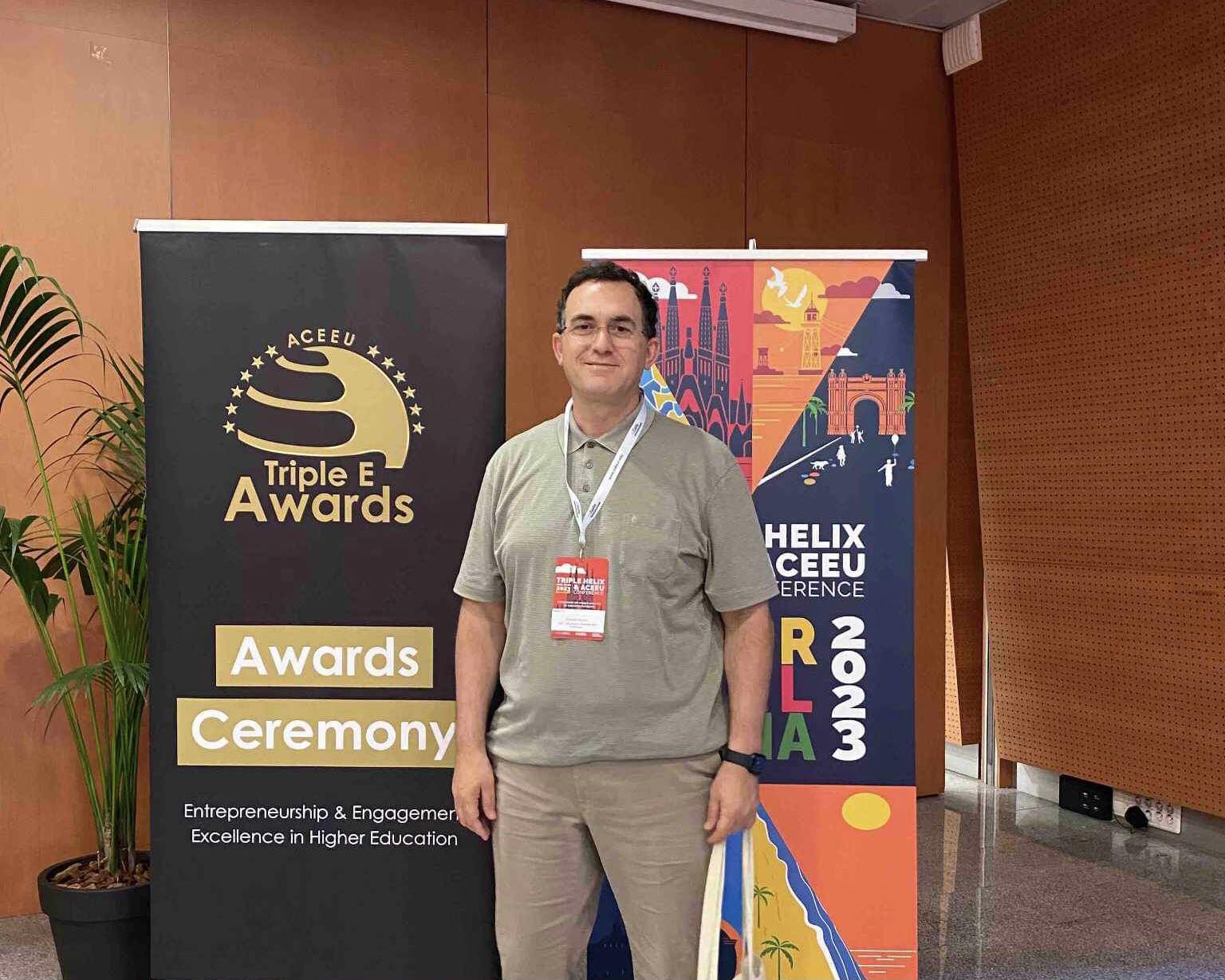 Rector Hajrizi Invited to Barcelona to Present UBT as a Model for Smart City at the Global Triple Helix and ACEEU Conference