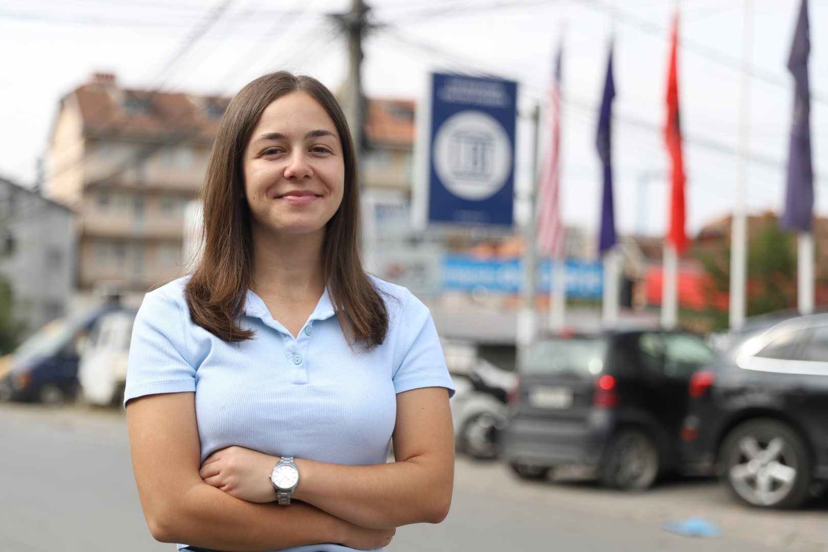 Studentja Anila Gashi po kryen punë praktike në UBT