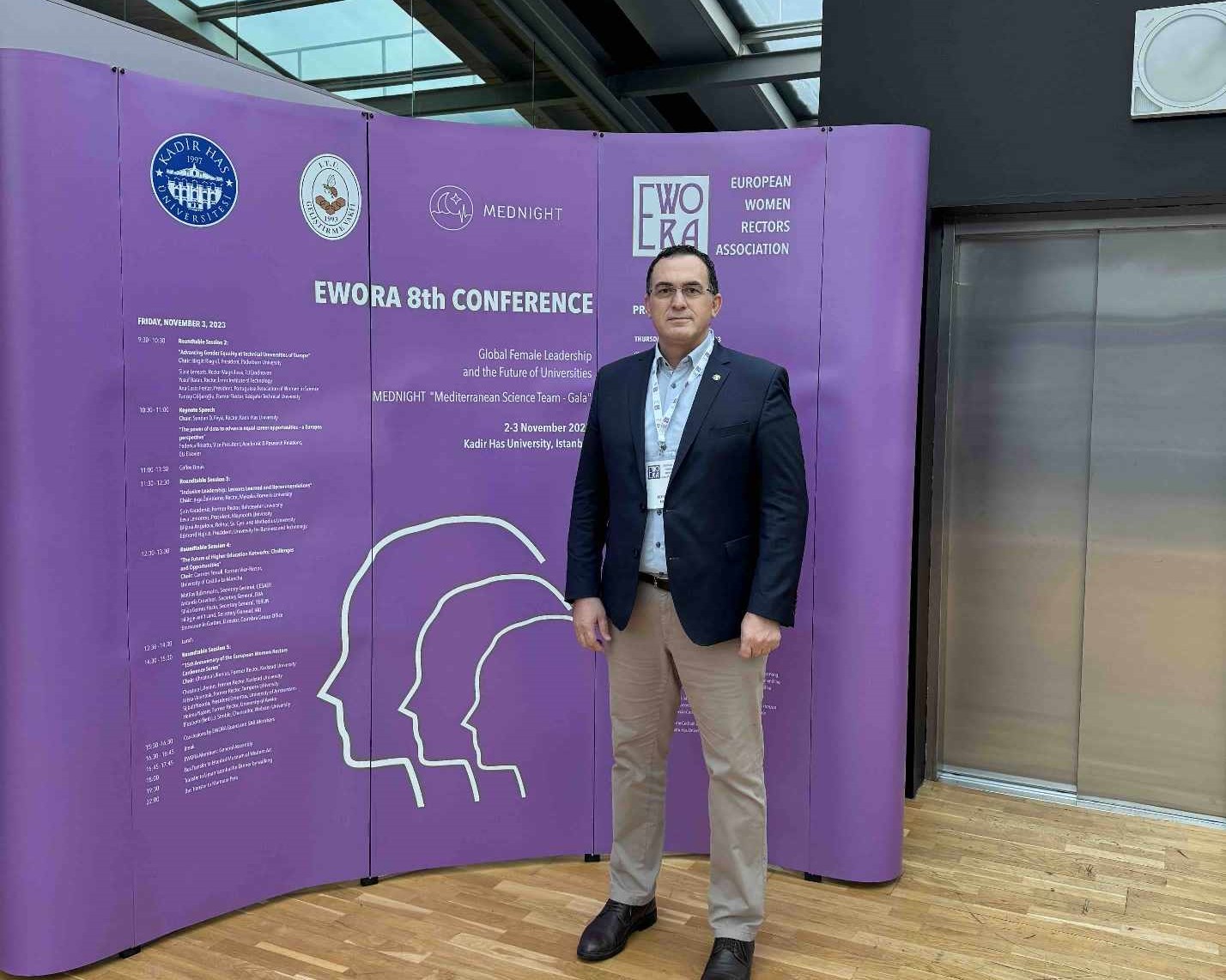 Rector Hajrizi Discusses Inclusive Leadership at the 8th EWORA Conference in Turkey