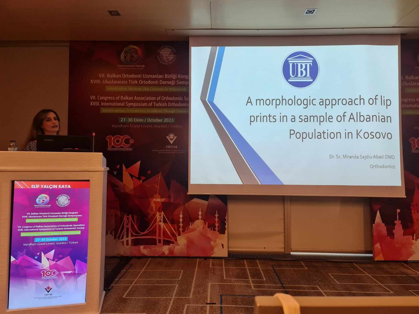 Profesoresha e UBT-së, Miranda Sejdiu – Abazi prezantoi në Kongresin e VII Ballkanik të Specialistëve Ortodont në Stamboll