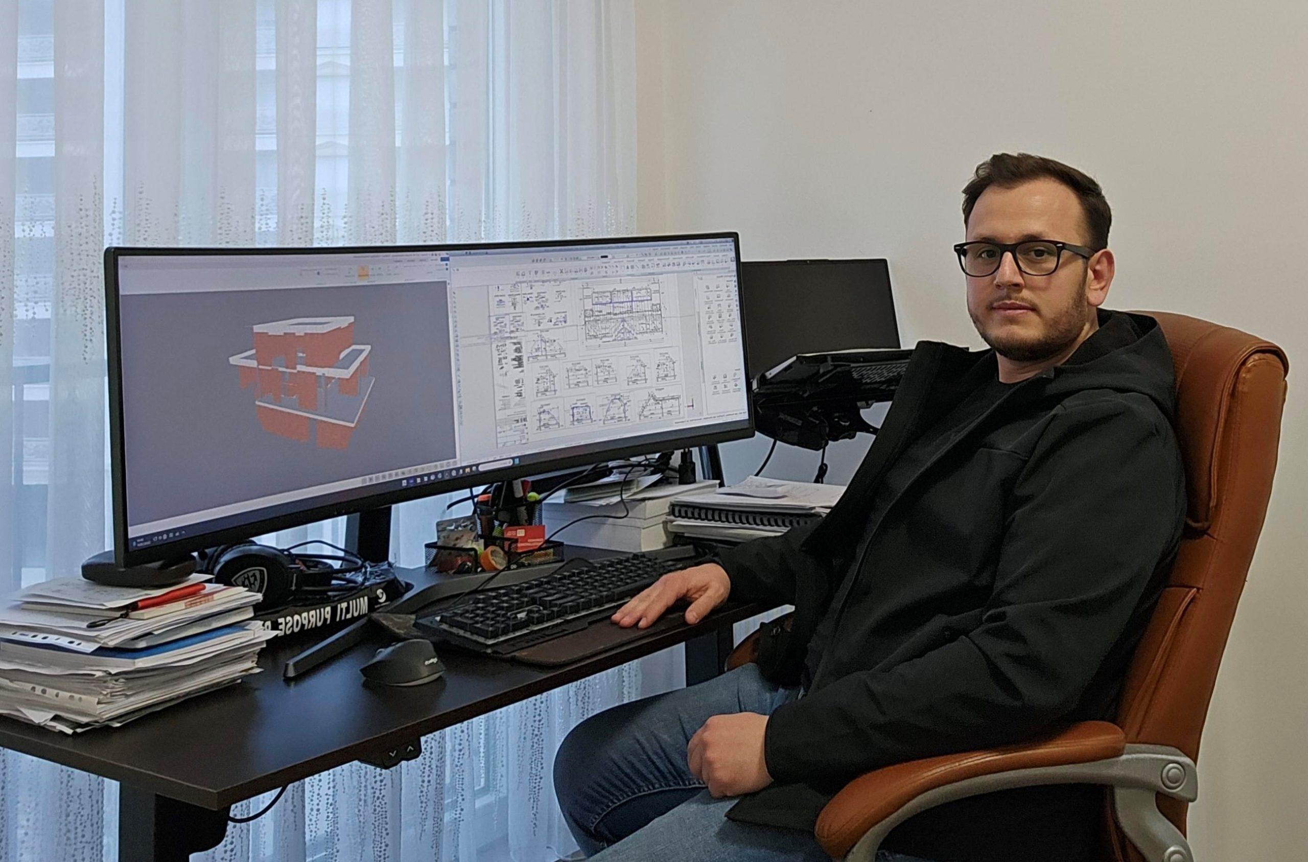 Studenti i UBT-së, Leotrim Januzaj po punon si ndihmës inxhinier dhe në realizimin e projekteve në kompaninë gjermane Ch. Trost GmbH në Berlin