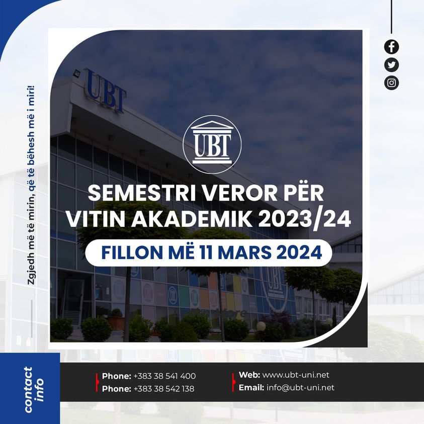 Të hënën, më 11 mars fillon semestri veror