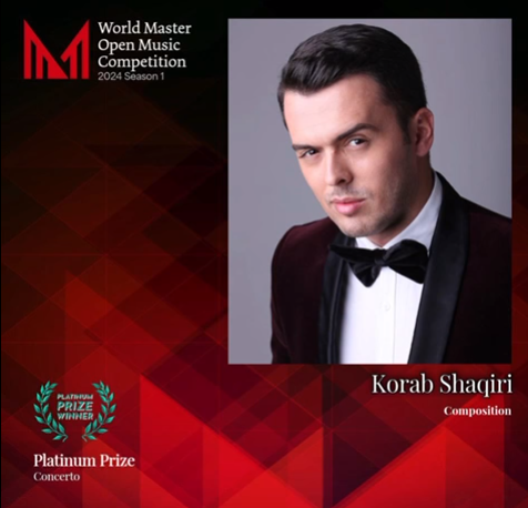 Një sukses më shumë i UBT-së dhe Kosovës –  Profesori Korab Shaqiri është laureuar me çmimin “Platinium Prize”