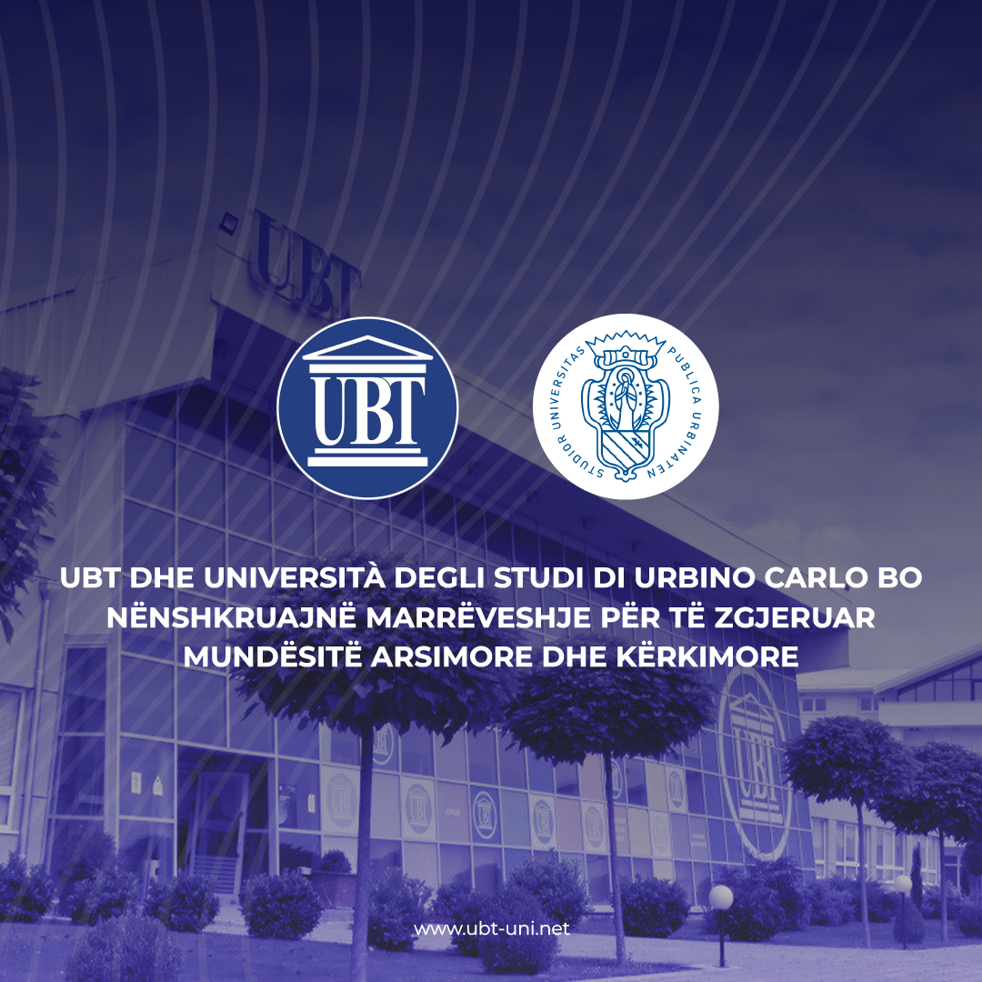 UBT dhe UNIURB dakordohen për të zgjeruar mundësitë arsimore dhe kërkimore