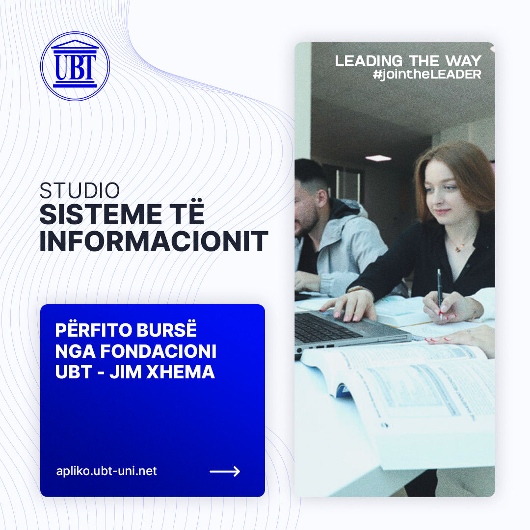 Studio në programin Sisteme të Informacionit në UBT