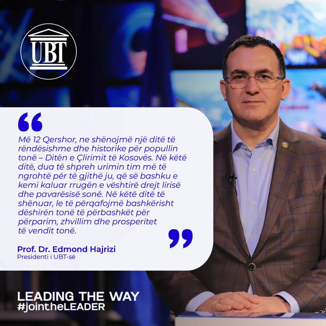 UBT uron 12 Qershorin – Ditën e Çlirimit të Kosovës