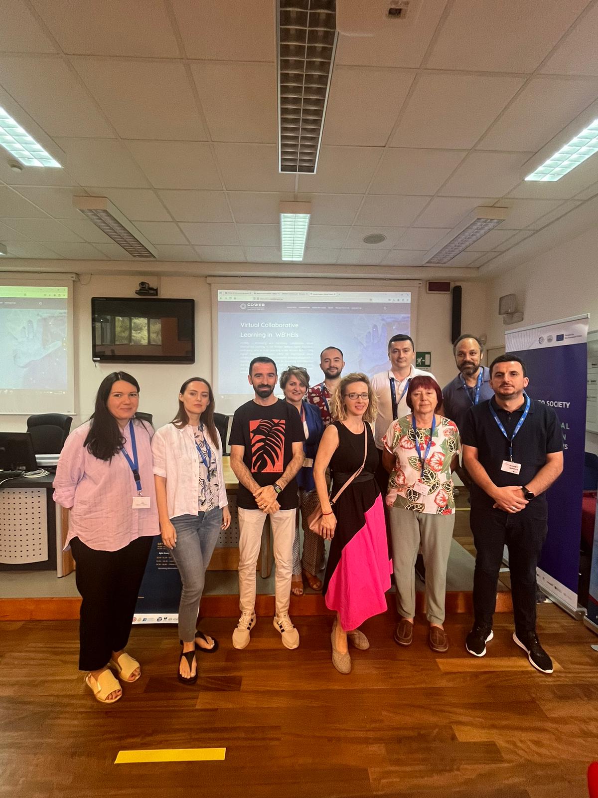 Stafi i UBT-së vazhdon takimet në kuadër të projektit COWEB në Universitetin e Salentos në Itali