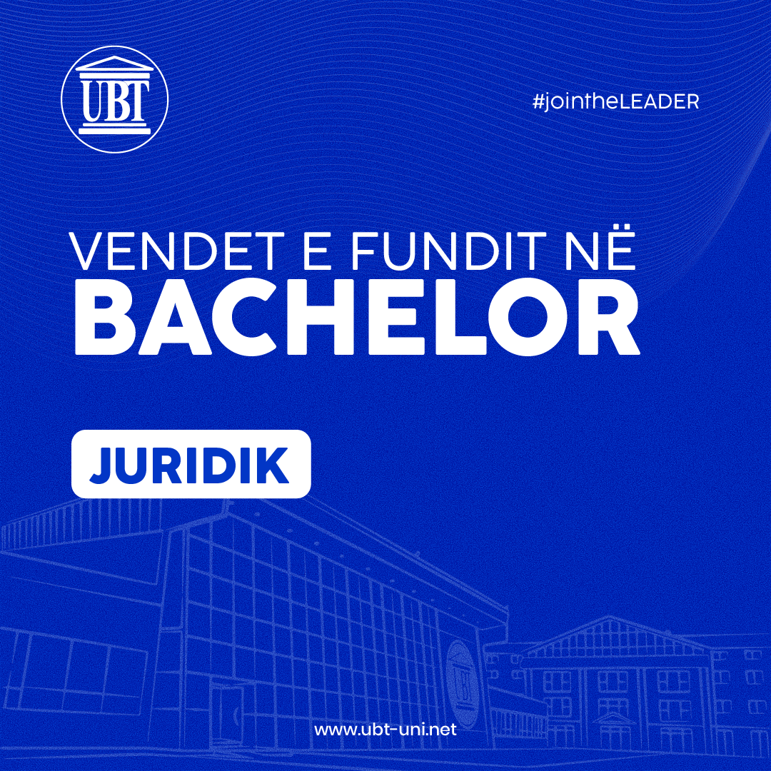 Vendet e fundit në programin Juridik – Regjistrohu tani