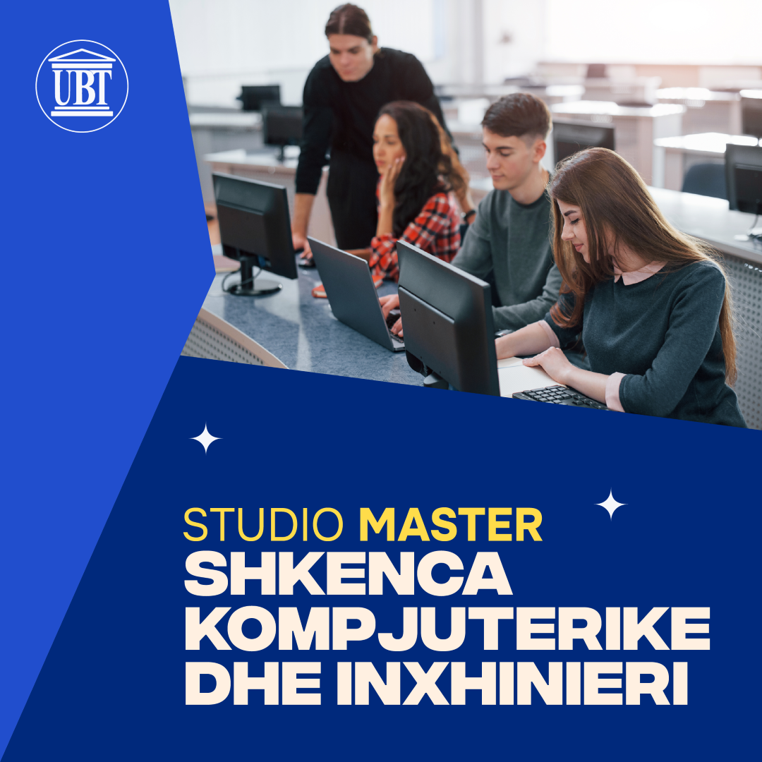 Studio Master Shkenca Kompjuterike dhe Inxhinieri në UBT