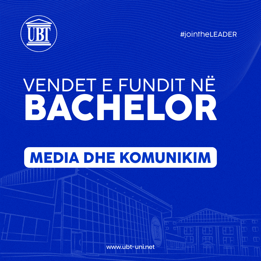 Vendet e fundit në programin Media dhe Komunikim – Regjistrohu tani