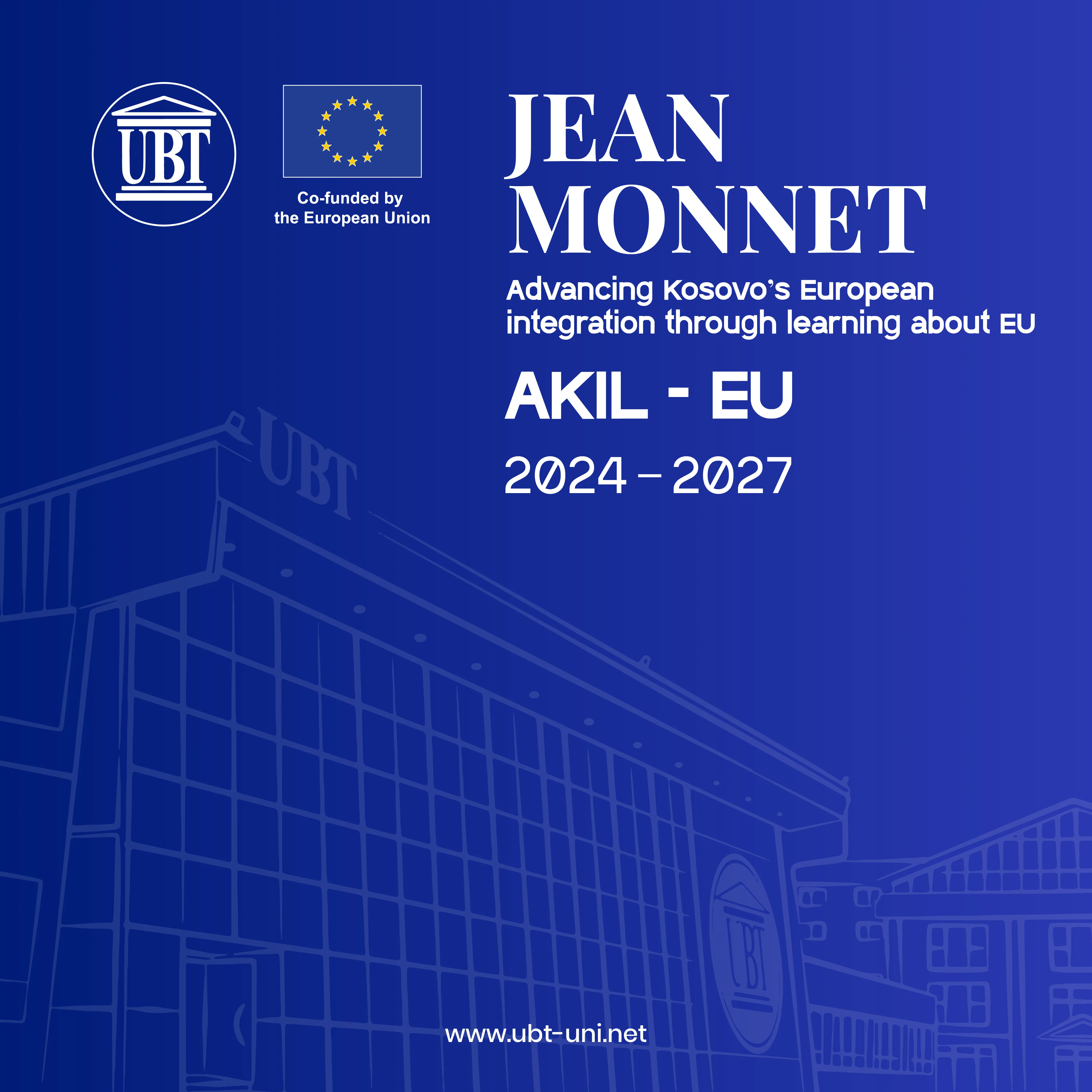 UBT fitues i projektit prestigjioz të BE-së Erasmus + Jean Monnet për avancimin e integrimit evropian të Kosovës
