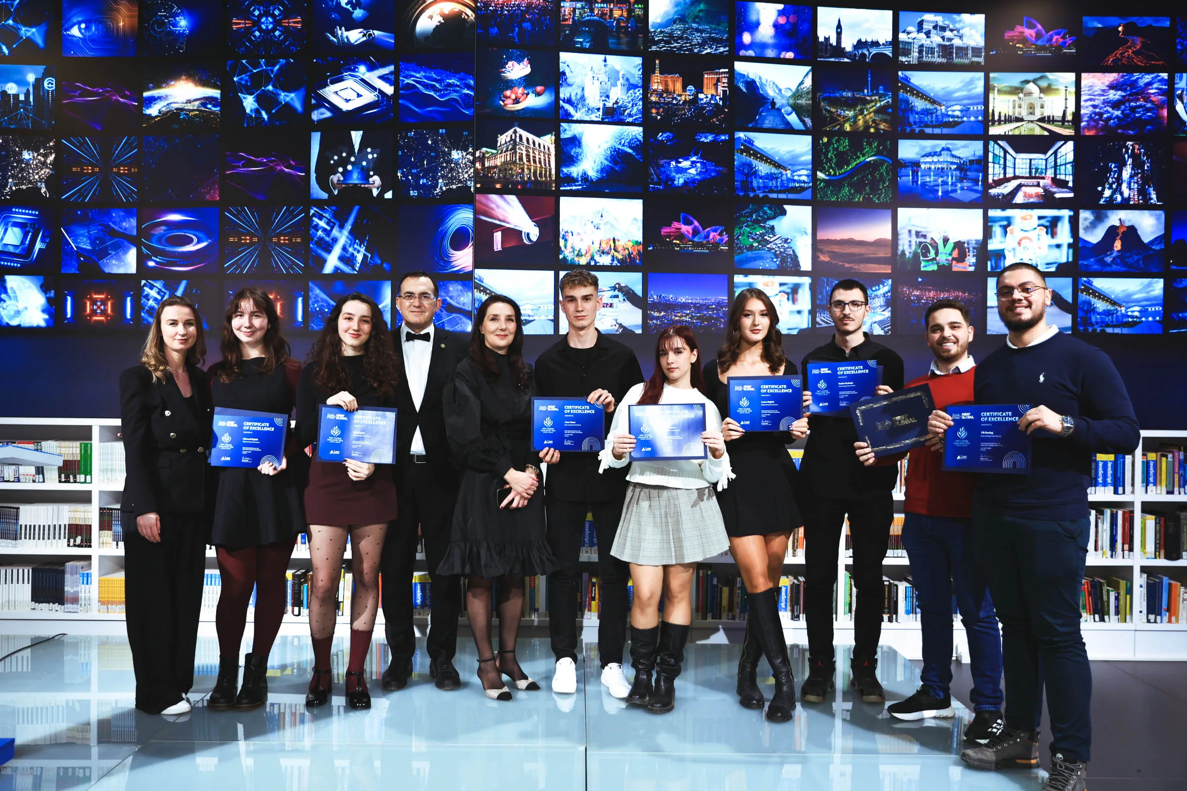 Në UBT u ndanë certifikata për ekipin kosovar pjesëmarrës në “FIRST Global Challenge”