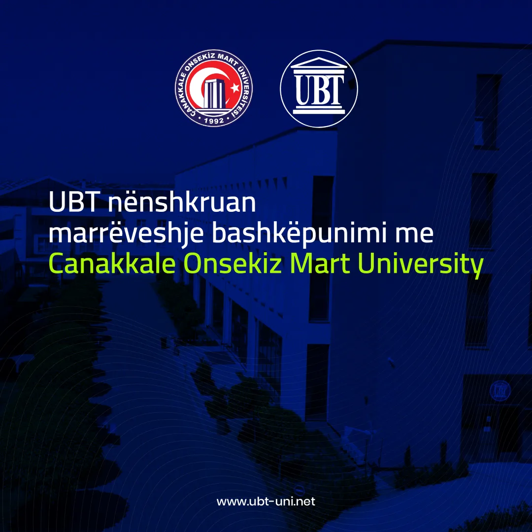 UBT dhe Universiteti Çanakkale Onsekiz Mart nënshkruajnë marrëveshje bashkëpunimi