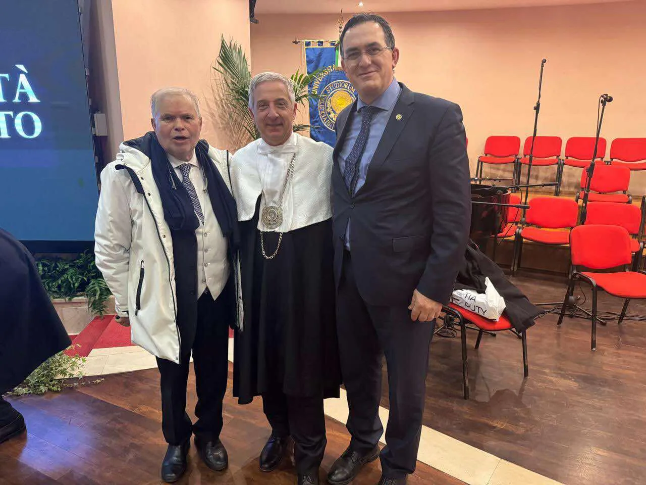 Rector Hajrizi attends the 70th anniversary ceremony of the University of Salento in Lecce, Italy